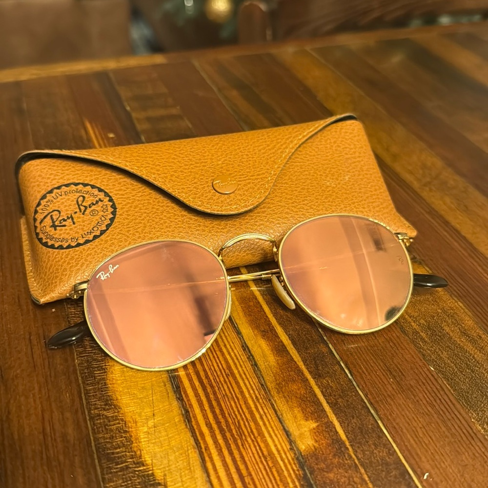 Ray Ban RB3447 RB 3447 Round Metal Sunglasses